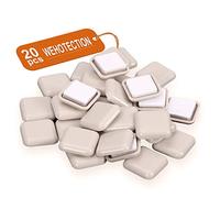 20 PCS Self-Stick Furniture Sliders,1 Inch Square Furniture Sliders for Carpet,Furniture Moving Glides for Furniture-Adhesive Carpet Sliders