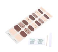 20 Pcs Semi Cured Gel Polish Strips Adhesive Full Wrap Gel Art Stickers Waterproof Gel Wraps Stickers