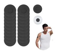 20 Pcs Sensor Covers Waterproof Compatible with Freestyle Libre 1/2/3 Sensor, CGM Sensor Patchs Protector Breathable Without Glue Adhesive Glucose Monitor Patch for Swimming Sports (Black)