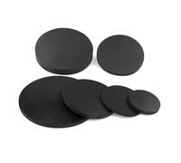20 Pcs Silicone Rubber Pad, Round Solid Discs Washers, Dia 5-100MM，Thick 1mm, Seal Pad Sockets Spacer Washer For DIY Gasket,Black(22mm)