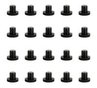 20 Pcs Silicone Solid Stoppers, 14mm Round Hole Plugs, White Silicone Plugs, Insert End Caps for Bottle Jar Furniture