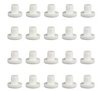 20 Pcs Silicone Solid Stoppers, 5mm Round Hole Plugs, Black Silicone Plugs, Insert End Caps for Bottle Jar Furniture