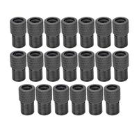 20 PCS SILICONE VALVE ADAPTER CAPS FOR BIKE BICYCLE TIRE DUST COVER ROAD BIKES ACCESSORIES ((black))