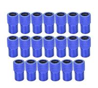 20 PCS SILICONE VALVE ADAPTER CAPS FOR BIKE BICYCLE TIRE DUST COVER ROAD BIKES ACCESSORIES ((blue))
