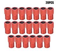20 PCS SILICONE VALVE ADAPTER CAPS FOR BIKE BICYCLE TIRE DUST COVER ROAD BIKES ACCESSORIES ((red))