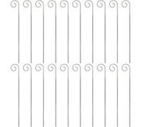20 Pcs Silver Garden Plant Label Hooks, Markers Stake, Plant Sign Stake Rustproof Deformed Garden Plant Sign Hooks Hanging Rods for Flower, Planter,Support (20cm)