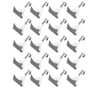 20 Pcs Silver Picture Rail Hooks, Silver Picture Rail Hangers, Picture Hookset, Ideal for Hanging Frames, Artwork and Gallery Displays, Suitable for Home Walls Exhibition Spaces Offices