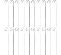 20 Pcs Silver Planter Plant Label Hooks Garden Markers Stake Plant Label Holder Hanger Garden Plant Sign Stake Rustproof Deformed Hooks Plant Accessories (20cm)