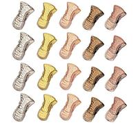 20 Pcs Small Alligator Clips Mini Metal Spring Clamps with Steel Core and Non-Slip Silicone for Home Office DIY Craft Organization(Random Color)