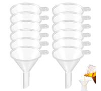20 Pcs Small Funnel Mini Funnel Kitchen Use Funnels Clear Plastic Funnels Narrow Neck Funnel Plastic Funnel Urn Filling Tool for Lab Bottles Sand Art Perfumes Spices Recreational Activities