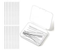 20 PCS Snag Repair Needle, 2.36 Inches and 3 Inches Snag Nab It Tool, Splicing Needle for Hand Sewing, Knitted Woven Cloth Garments, Drapes(Silver,2.36in, 3in)
