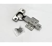 20 Pcs Soft Close Cabinet Hinges, 35mm Full Overlay Concealed Kitchen Cupboard Door Hinges, 110° Adjustable Wardrobe Hinges with Screws, Quiet Slow Close Steel Hinge - Silver (10)