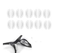 20 PCS Soft Silicone Stick-On Nose Pads for Glasses - Clear Eyewear Nose Pads, Anti-Slip, Comfortable and Durable, Easy to Apply for Eyeglasses