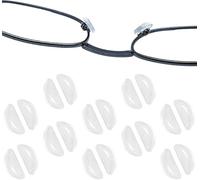 20 PCS Soft Silicone Stick-On Nose Pads for Glasses, Comfortable Anti-Slip Nose Pad Cushions for Eyewear