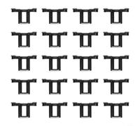 20 Pcs Solar Panel Drainage Clips for PV Modules - Water Guide Clips Compatible with 30mm/32mm/35mm/40mm Frame Thickness, Black Plastic Mud Discharge Clips for Improved(33mm)