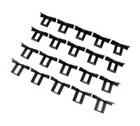20 Pcs Solar Panel Drainage Clips for Water Guide, PV Module Cleaning Clips for 30mm/32mm/35mm/40mm Frame Thickness, Black Plastic Mud(40mm/5pcs)
