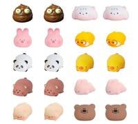 20 Pcs Squeeze Toys Pop Up, Soft Kawaii Animal Squishy Toys, Funny Poo Joke Gifts, Stress Relief Fidget Toys, Sensory Educational Party Bag Fillers for Kids Adults & Birthday Gifts