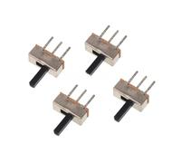 20 Pcs SS12D00 Slide Toggle Switch 3Pin 1P2T 2 Position | SS12D00 Toggle Switch With 3/4/5/6mm Handle Lengths, For Electronic Devices(Handle length 3mm)