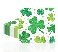 20 Pcs St. Patrick’s Day Napkins, Green Shamrock Tissue, Irish Clover Paper, St. Patrick’s Day Tissue Accessories, Napkins Paper for Home Kitchen Irish Cultural Party Supplies