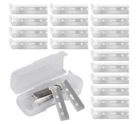 20 Pcs Stainless Steel Compatible with Tweezerman Dermaplaner Blades | Face Blades for Women Men for Eyebrow Shaping Precision Exfoliation & Hair Removal