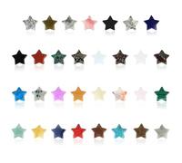 20 Pcs Star Crystals and Gemstones Healing Crystals Set, Crystals Stars Set, Natural Polished Chakra Quartz Crystal Stones, Healing Crystal Gifts, Witchy Gifts for Women Reiki Meditation Home Decor