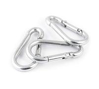 20 pcs Steel Spring snap Hook Carabiner galvanised 10 x 100mm