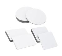 20 Pcs Sublimation Blank Refrigerator Magnets, TOLASTO 3 Styles Sublimation Blank Fridge Magnets, DIY Decorative Square Magnets Circular Magnets for Whiteboard Home Kitchen Office Decoration