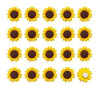 20 Pcs Sunflower Refrigerator Magnets, 3D Flower Refrigerator Stickers, Cute Fridge Magnets for Whiteboard, Classroom, Kitchen, Office, Home