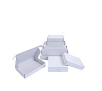 20 pcs super hard white/brown multi-size brown carton packaging wedding party gift chocolate candy event box(White box 20PCS,18x11.5x4.5cm)