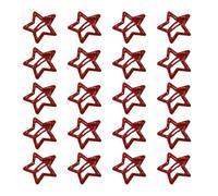 20 Pcs Sweet Cool Hairpins Simple Hair Barrettes Red Star Hair Side Clip Fashion Accessories Snap Clip For Women Girls