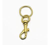 20 Pcs Swivel Clip Snap Hook Trigger Webbing SC11A + keyring split ring key 1" 25mm Gold