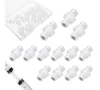 20 Pcs Syringe Adaptor, Luer Lock Female to Female Transfer Joint Connector Coupler Adapter