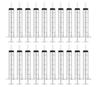 20 Pcs Syringes 2.5ml Reusable, Baby Medicine Syringes with Caps, Plastic Colostrum Syringe Individually Packaged Small Medical Syringe for Lab,Gardening & Pet Care, Precise Liquid Dispensing