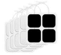20 Pcs TENS Electrode Pads, TENS Machine Pads, 3rd Gen Latex-Free TENS Electrode Pads Patches, with Upgraded Self-Stick Performance and Non-Irritating Design for Electrotherapy (White & Gray)
