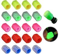 20 PCS Tire Dust Caps Valve Stem Covers - 5 Color Set for Cars, Trucks & Motorcycles