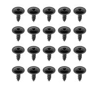 20 PCS Torx Screws, Small Black Screws, Screw Bolt Retainer, for Bodywork, Car, Mudguards, Bumper, Wheel Arches, Grille, Chassis, DIY Repairs