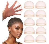 20 Pcs Transparent HD Wig Cap, Thin Nylon Cap for for Women Lace Front, Suitable for Parties, Weddings,Halloween(5Pack-(10pcs))