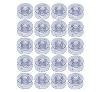 20 Pcs Transparent Reusable Plastic Sewing Machine Bobbins Sewing Accessories For Diy Crafting Clothing First Aid Suppliess New ReleasedProfessional and Fashion