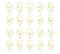 20 Pcs Tulips Shape Planner Clip Bookmarks Holders Creative Paperclip Metal Decorative Paper Clips for Home School Metal Decorative Paper Clips
