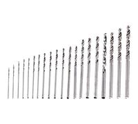 20 Pcs Twist Drill Bits Set Mini Micro Hand High Speed Steel Twist Drills 0.3-1.6mm Spiral Drilling Bit