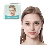 20 Pcs V Face Sticker, Facelift Tape with 8 Strings, Invisible Face Lifting Patches for Tightening Sagging Skin Around Neck, Eyes & Jowl (Transparent)
