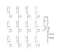 20 Pcs Valance Clips for Blinds, Hidden Blind Clips, 2.1 Inch Hidden Channel Valance Clips, Hidden Blind Clips, Mini Blind Valance Clips, Hidden Valance Clips Clear, Blind Valance Clips, Blind Clips