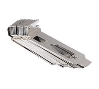 20 Pcs Vented Pci Slot Cover for Mini 2u Computer Case Steel White | Blanking Plate Accessory, Graphics Card Slot and Pci Slots, Ventilation Deflector Part