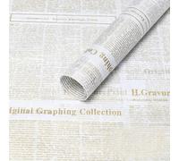 20 PCS Vintage English Newspaper Thin Present Wrap Paper - Floral Bouquet Wrapping Paper, Craft & Artwork Packaging Liner