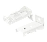 20 PCS Wall Mount Brackets for Flexible Curtain Track with Installation Assemble