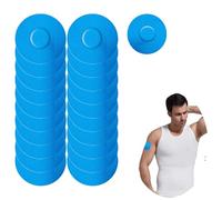 20 Pcs Waterproof Sensor Covers Compatible with Freestyle Libre 1/2/3 Sensor, CGM Sensor Patchs Protector Breathable Without Glue Adhesive Glucose Monitor Patch for Sports Swimming (Blue)