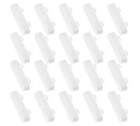 20 Pcs Weep Hole Covers, White Plastic Window Drainage Cover Caps, White ABS Bright Weep Hole Drainage Covers Double Glazing, Window Drain Caps Replacement, for UPVC Windows, Windows Vents Sill.