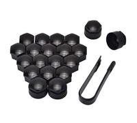 20 PCS Wheel Nut Caps for Porsche Cayman (987), Hexagonal Tire Covers Dust Proof Durable Wheel Hex Nut Bolt Cap Cover Accessories,Black-19mm