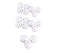 20 Pcs White Rattle Balls Inserts Box Repair Noise Maker Rattles and Plush Rings for Puppet