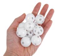 20 Pcs White Rattle Balls Inserts for Animal Puppet Doll, Baby Rattle Toys, Noise Maker Insert Rattle Toy for Rattles and Plush Rings Pet